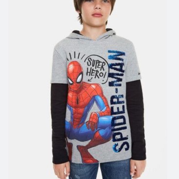 Desigual Spider-Man Collab Kids Hoodie. NWT size 13/14 - Picture 1 of 4